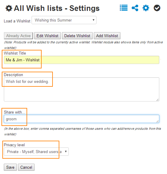 Wish Lists: How to make & share lists on