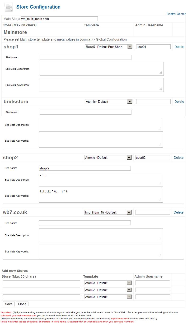 Virtuemart Multi Vendor Stores Creation